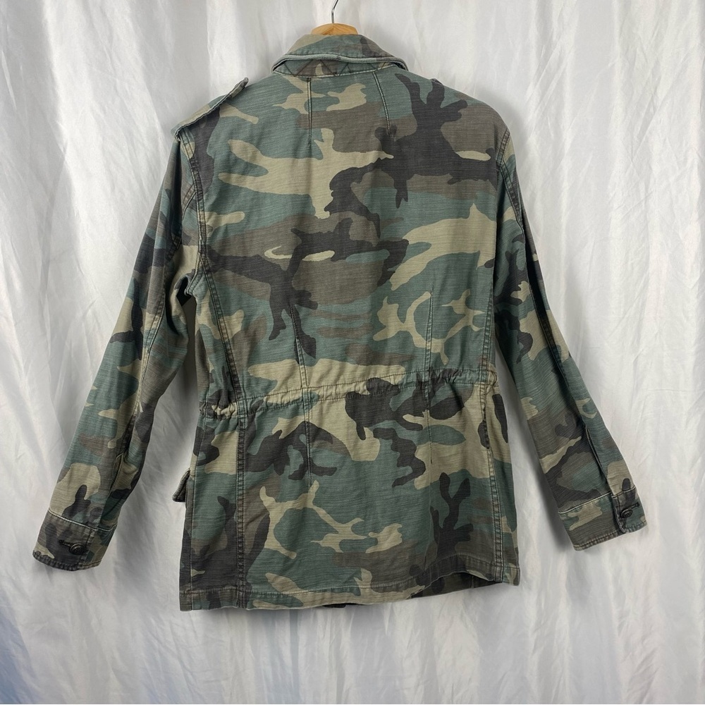 Free People Women’s Camouflage Military Style Utility Jacket Size XS - Picture 2 of 16